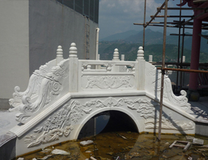 汉白玉石雕景观小桥桥面栏杆的安装要求和经典建造尺寸