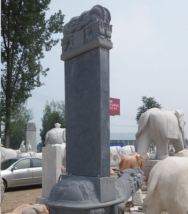 古建寺庙纪念霸下龟驼碑